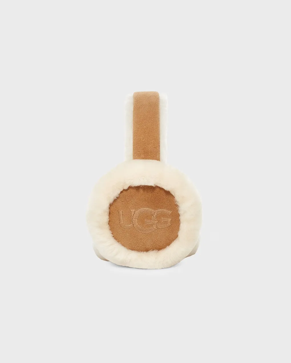 Ugg   Earmuffs W Embroidered Brown ONESIZE 